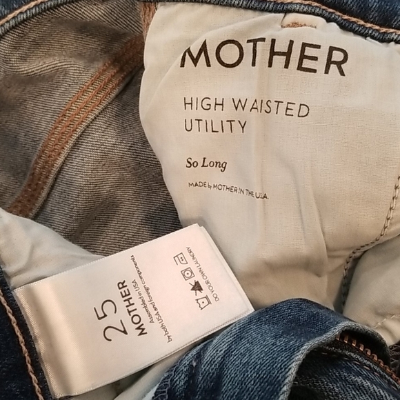 💕MOTHER💕 High Waisted Utility Jeans ~ So Long - Picture 16 of 16